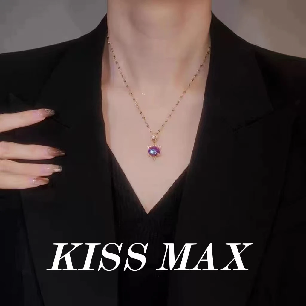 KISS MAX 精美爆款变色狐狸头项链（31020）