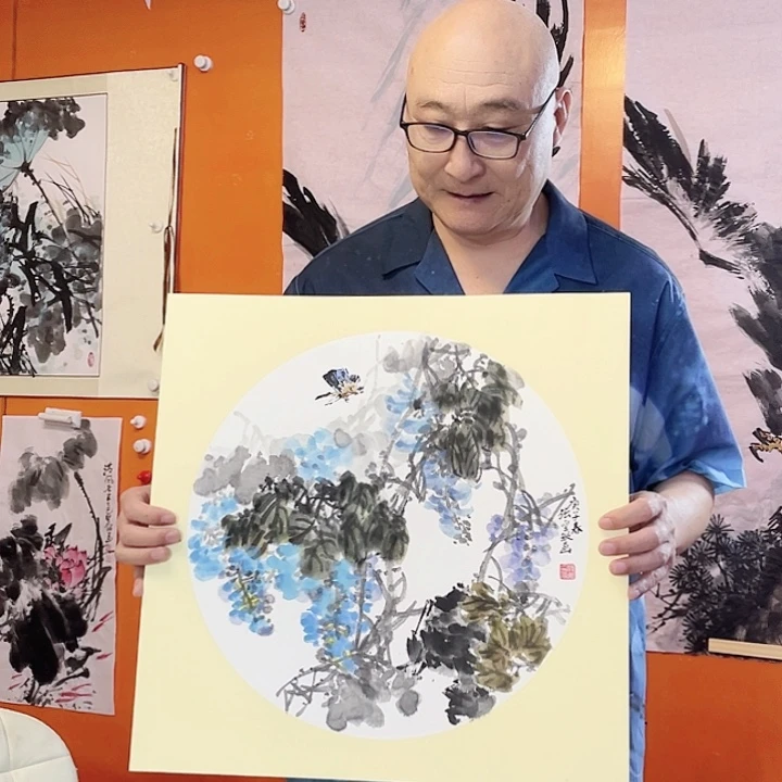 国画张圣敏先生纯手绘作品
