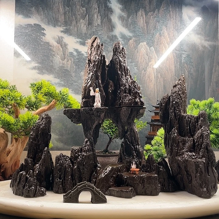 文***青龙石材质石山石景观