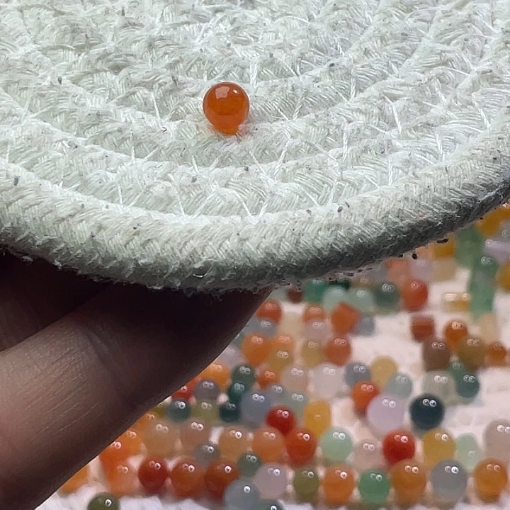 翡翠散珠未镶嵌定制翡翠卡5.9