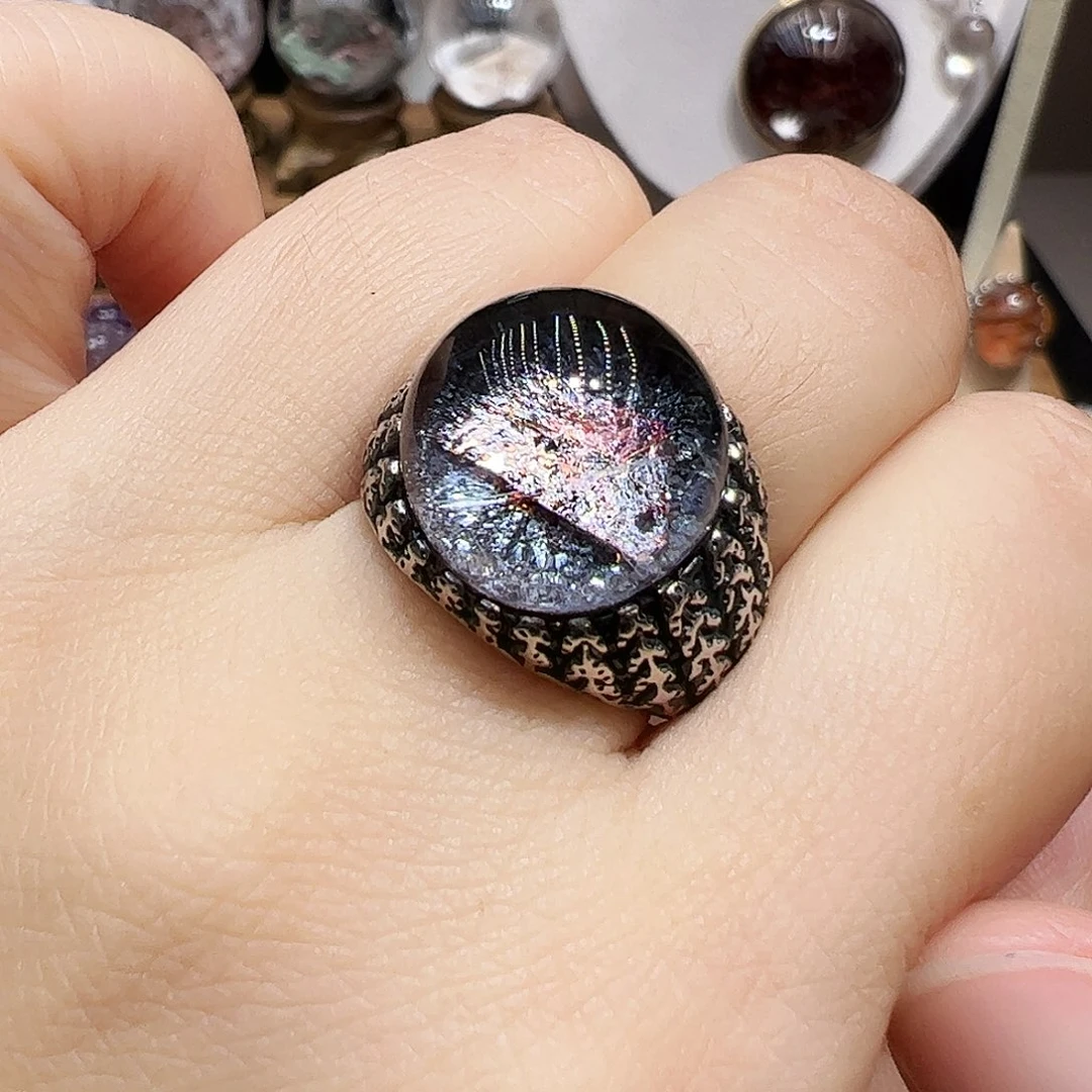 M***f银S925镶嵌珠宝半成品水晶
