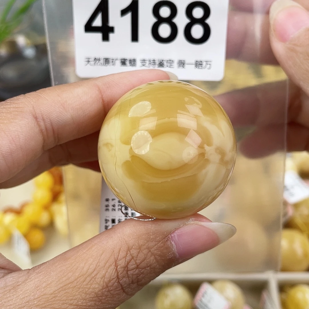 蜜蜡未镶嵌裸石35.8水线纹