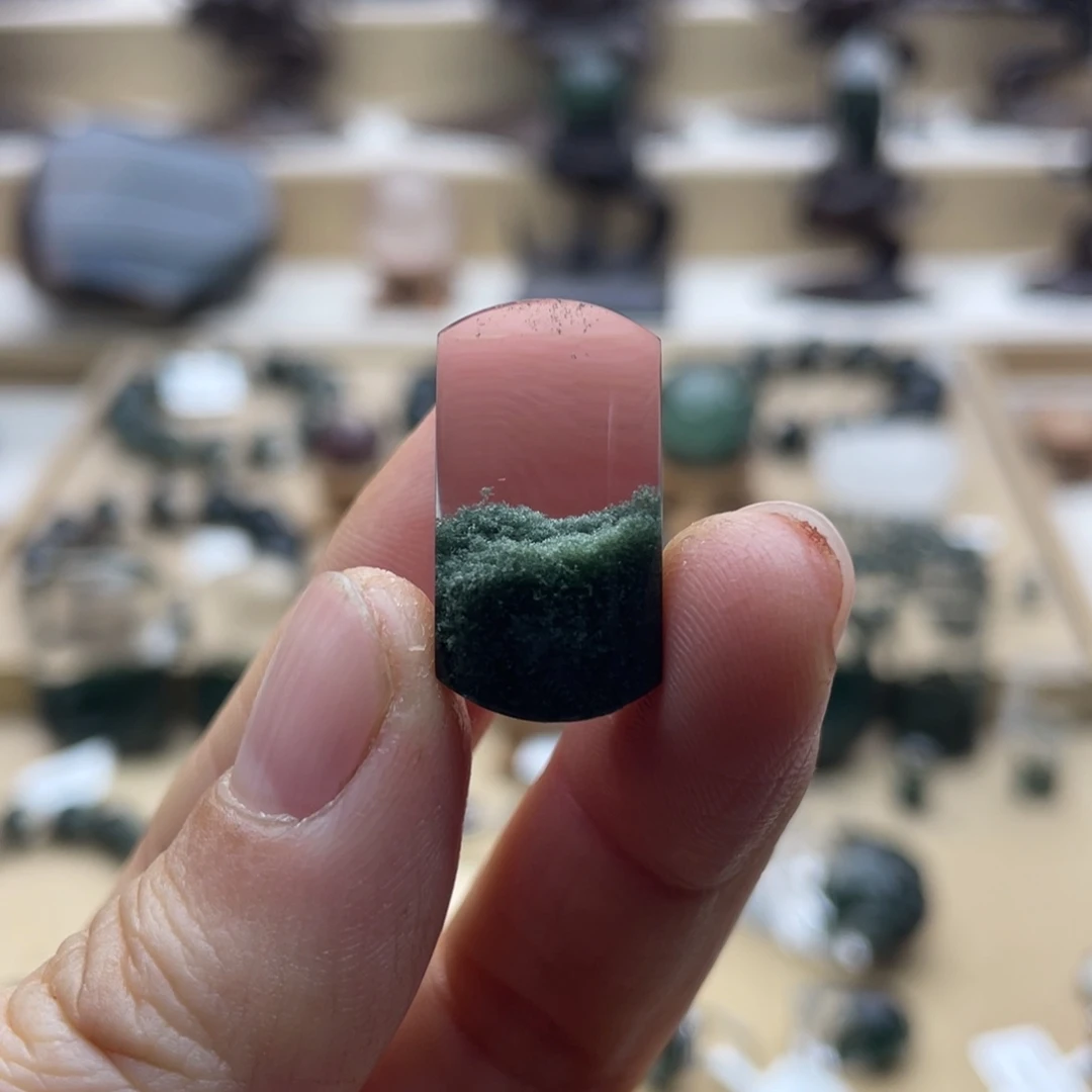 未镶嵌水晶颈饰绿幽灵聚宝盆无事牌