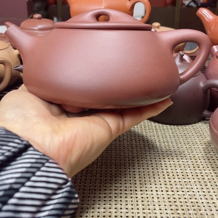 紫砂茶壶风**客大石瓢壶紫泥手工