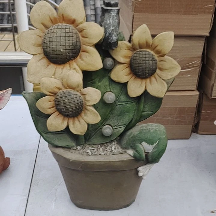 草***️孤品树脂花盆摆件