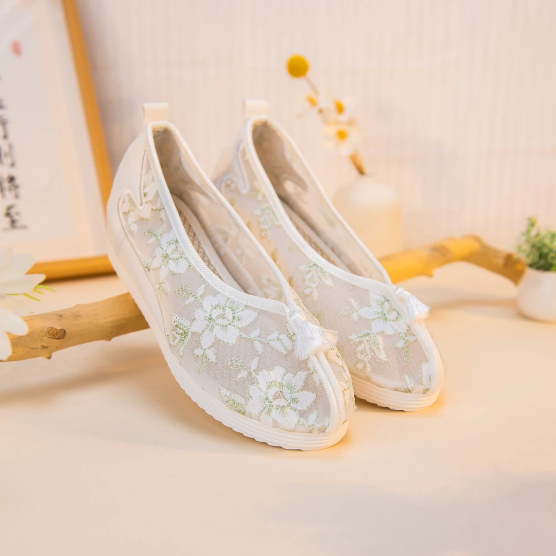原创中国风小清新精美刺绣保暖百搭汉服鞋 绣花鞋 YSX/ 1209-41