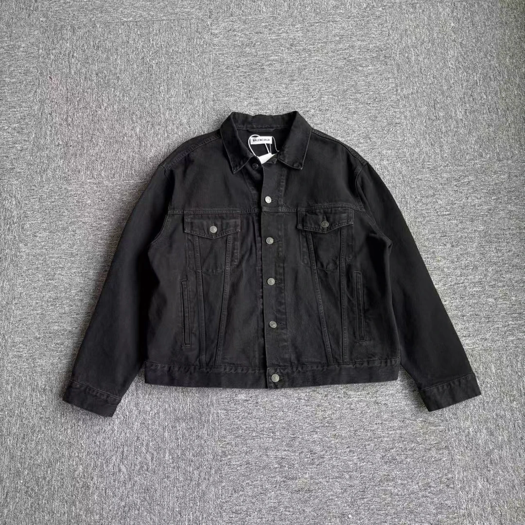 未使用 Balenciaga/巴黎世家 水钻logo牛仔夹克/38码/全新带吊