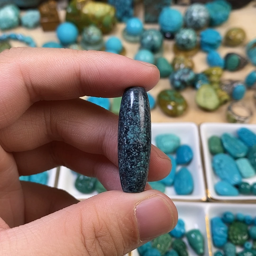 绿松石未镶嵌天珠