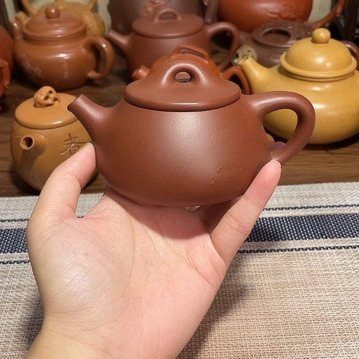 茶壶紫砂紫砂宜兴紫砂壶180cc微瑕