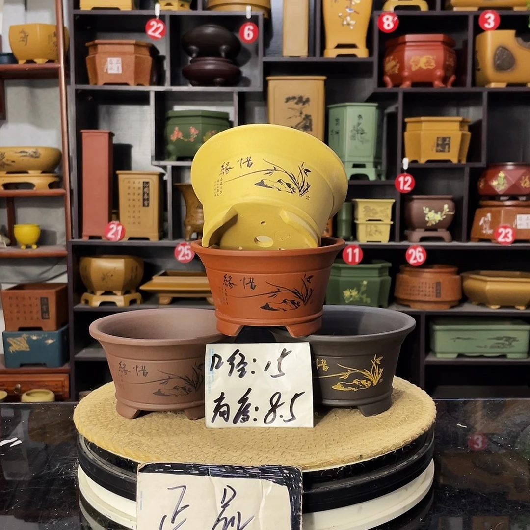 D-盆尚好紫砂花盆