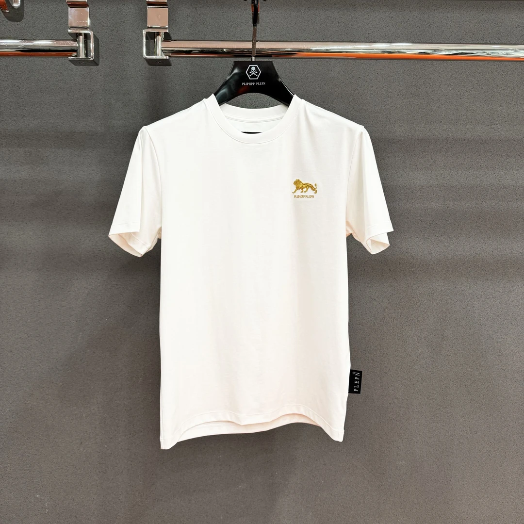 PLIPHPP PLEPN奢潮PP夏季黑卡狮王凉感男士修身弹力短袖T恤衫1718