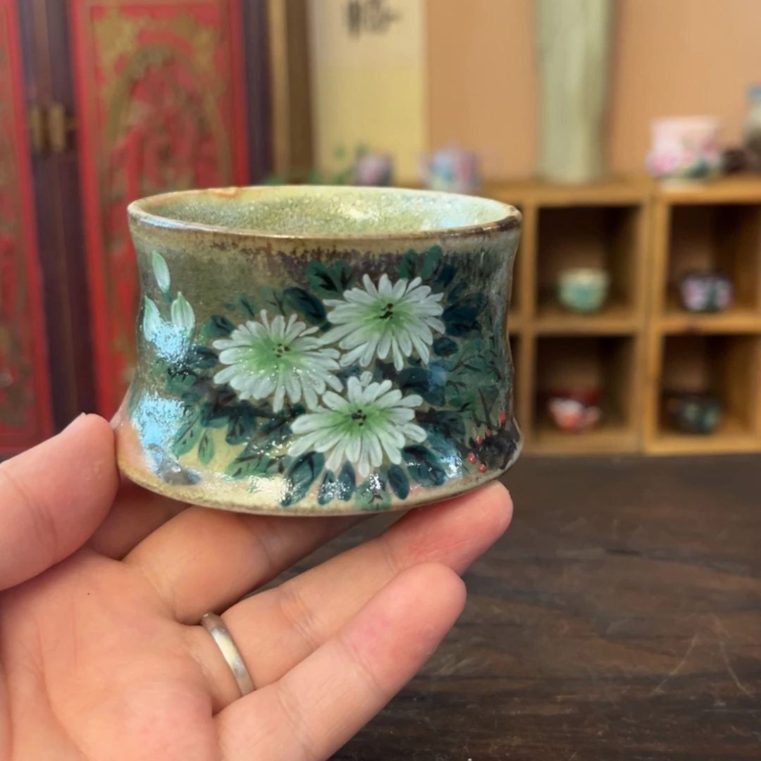 柴烧手工手绘陶瓷