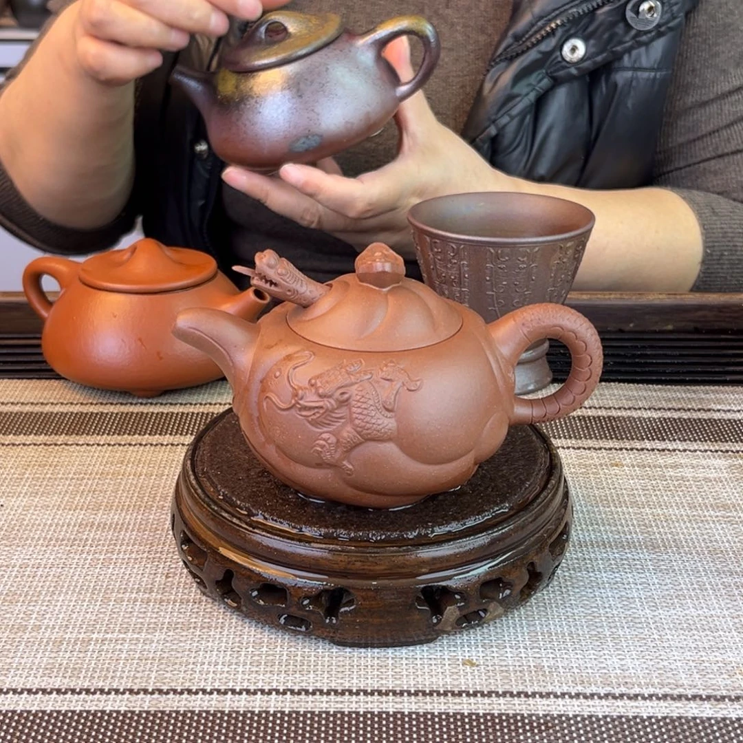 茶壶紫砂底槽清240cc