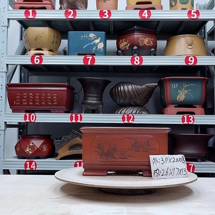 紫砂花盆紫砂花盆