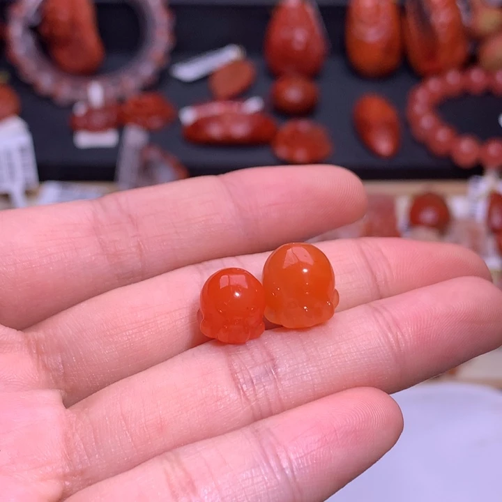 南红玛瑙未镶嵌珠宝半成品章鱼