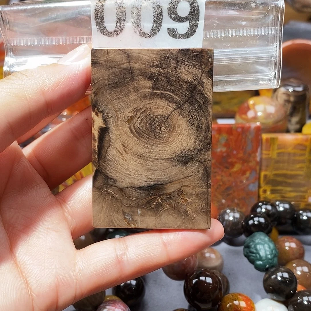 硅化玉天然北票硅化玉吊坠未镶嵌