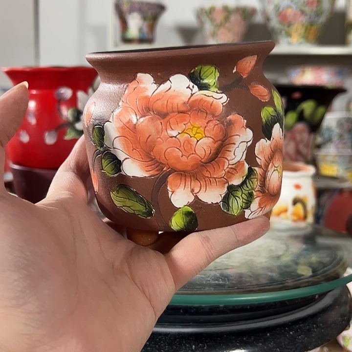 满38包邮景德镇幸运花盆