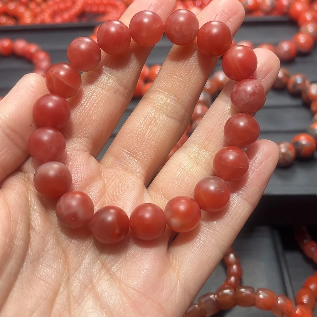 南红玛瑙手链未镶嵌
