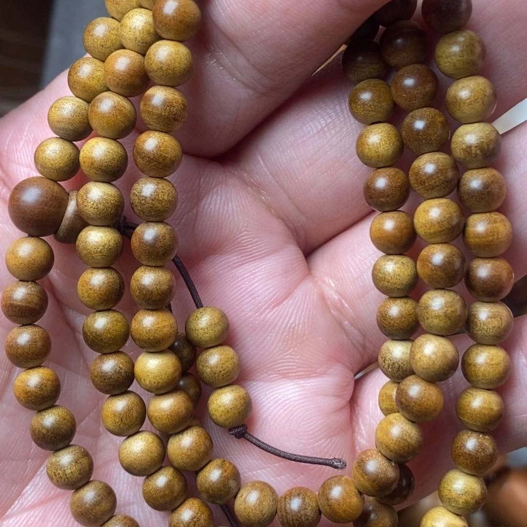 檀香木其他?****࿐老山檀香6圆珠奶香