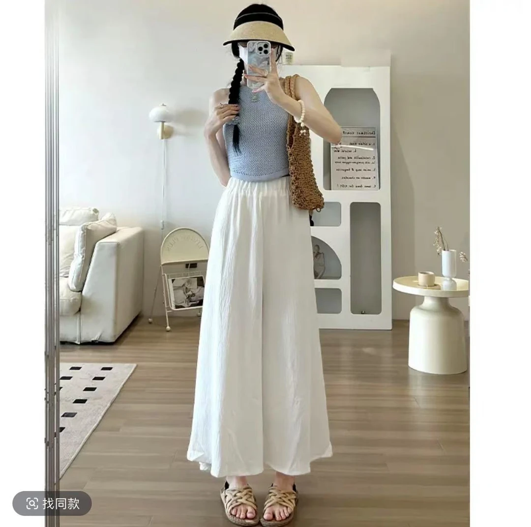 【小个子定制】小个子夏季慵懒风百搭遮肉显瘦裤裙#1214