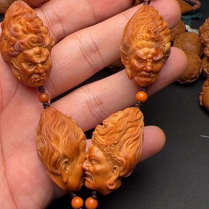 入***凉橄榄核手串/手链橄榄核雕刻的作品
