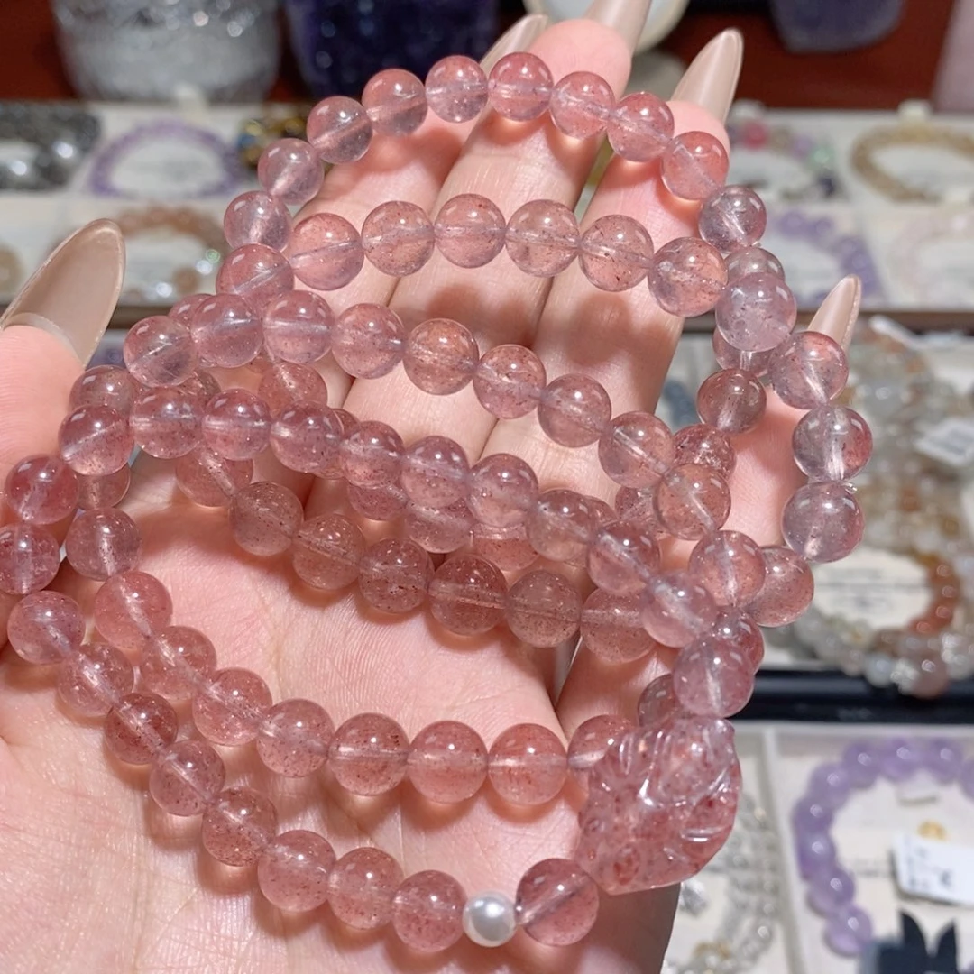 未镶嵌手链水晶草莓晶