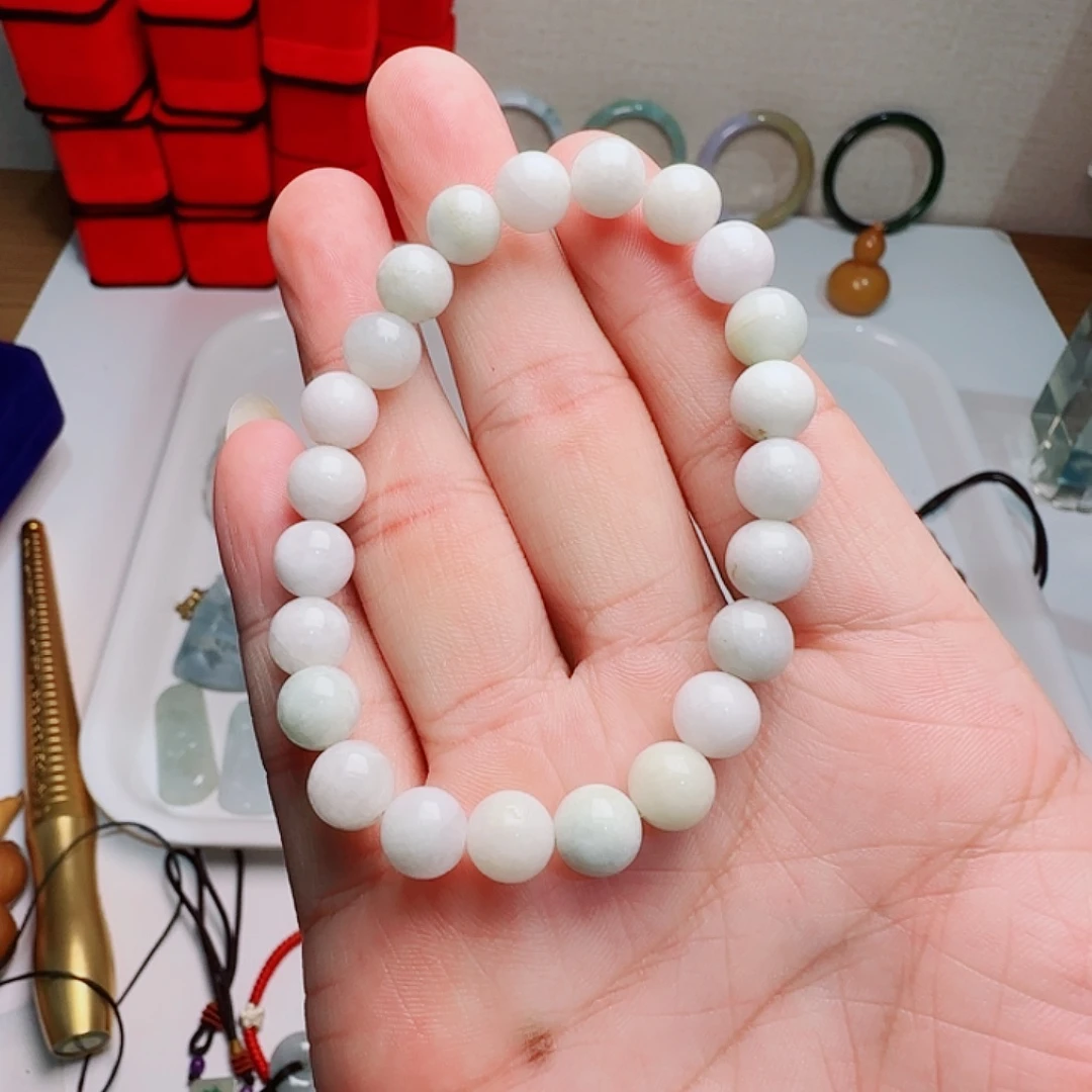 翡翠未镶嵌颈饰转运珠