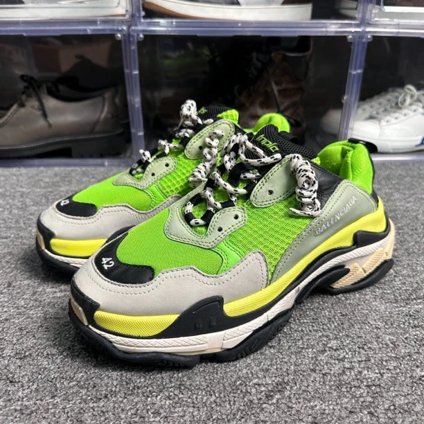 90新 Balenciaga/巴黎世家 42码 巴黎世家triples白绿黑 无盒
