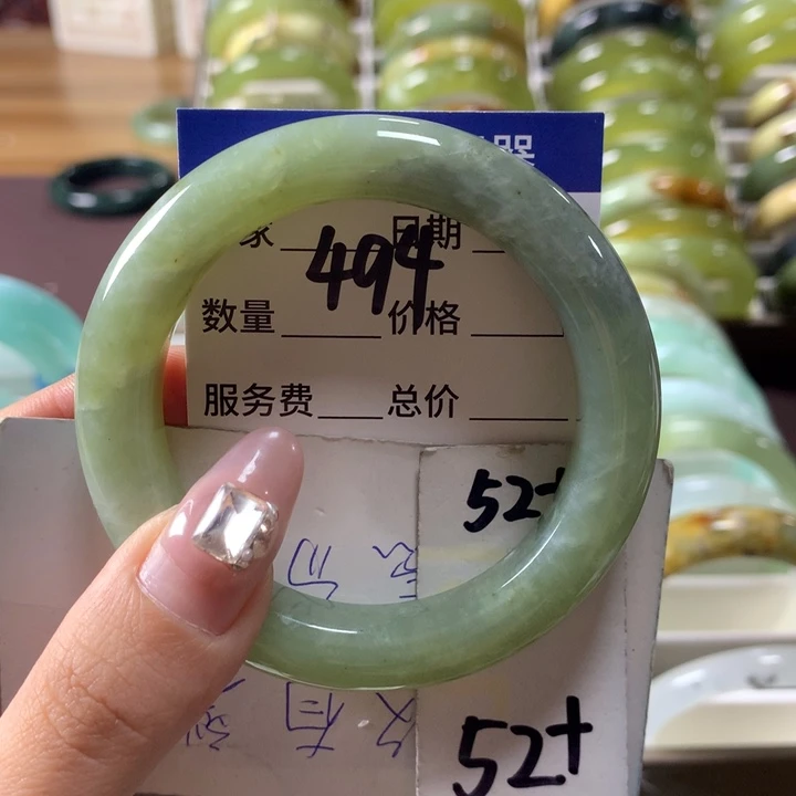 蛇纹石玉手镯未镶嵌494