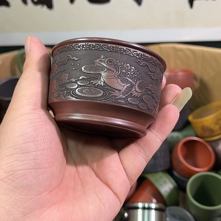 茶杯紫砂全手工紫砂主人杯