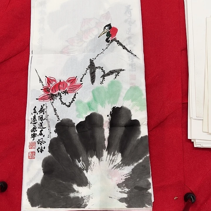 国画花鸟的翅膀是由70.35