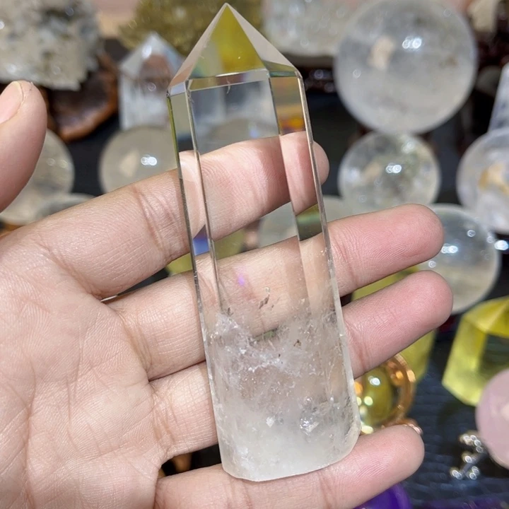 水晶摆件未镶嵌六棱柱