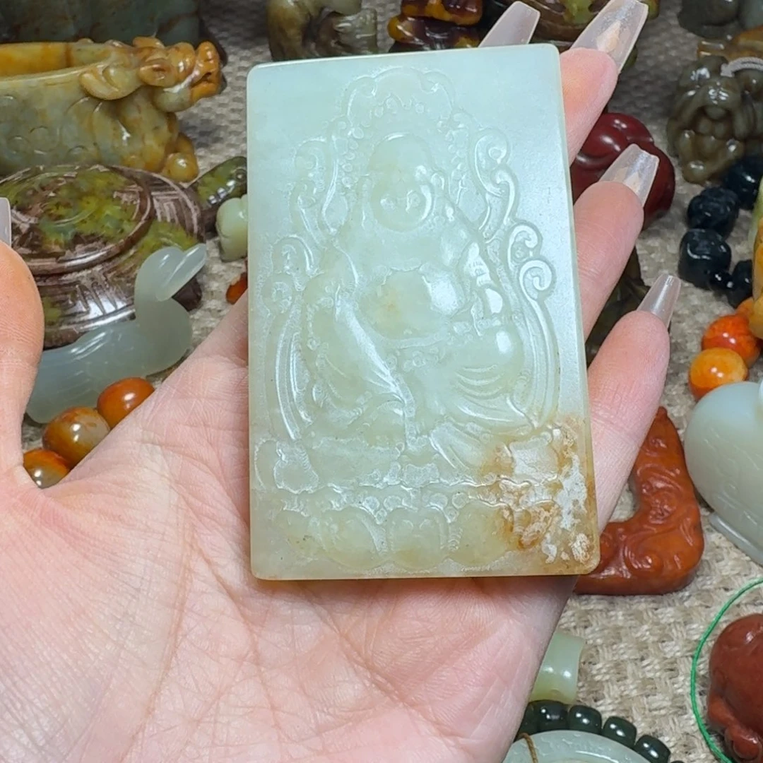 白玉菩提吊坠挂件