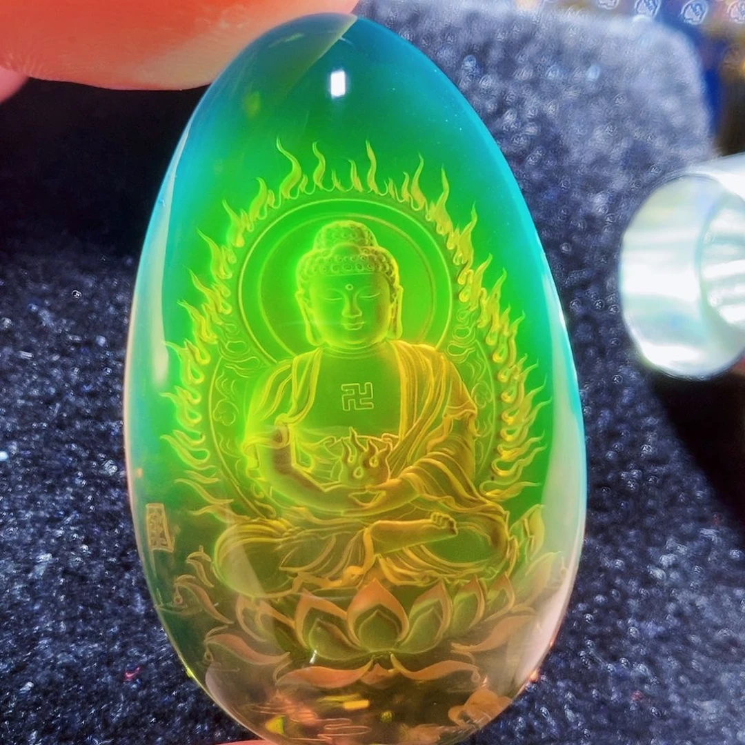 【闪购商品】蓝珀颈饰未镶嵌蓝珀阴雕