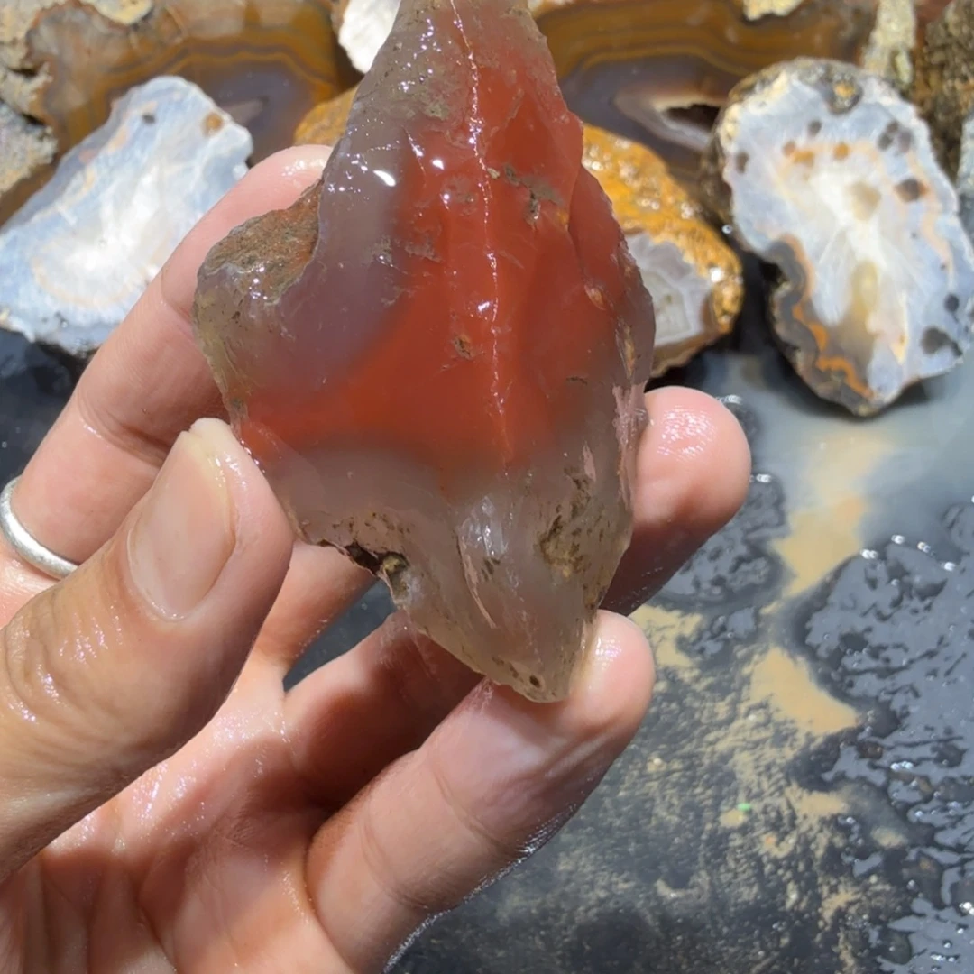 未镶嵌玛瑙/玉髓珠宝半成品
