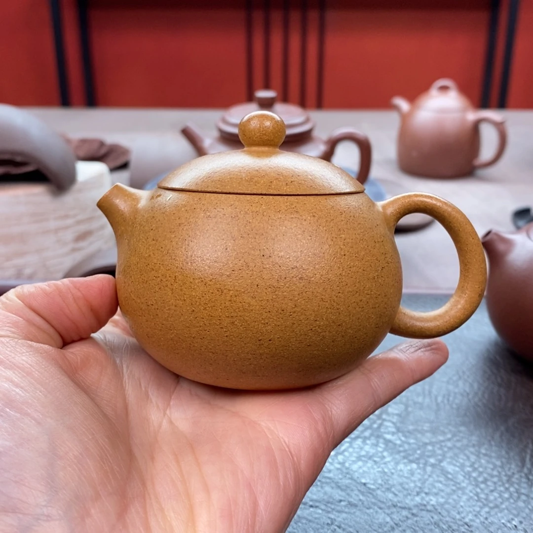 茶壶紫砂黄金段160cc西施精工半手