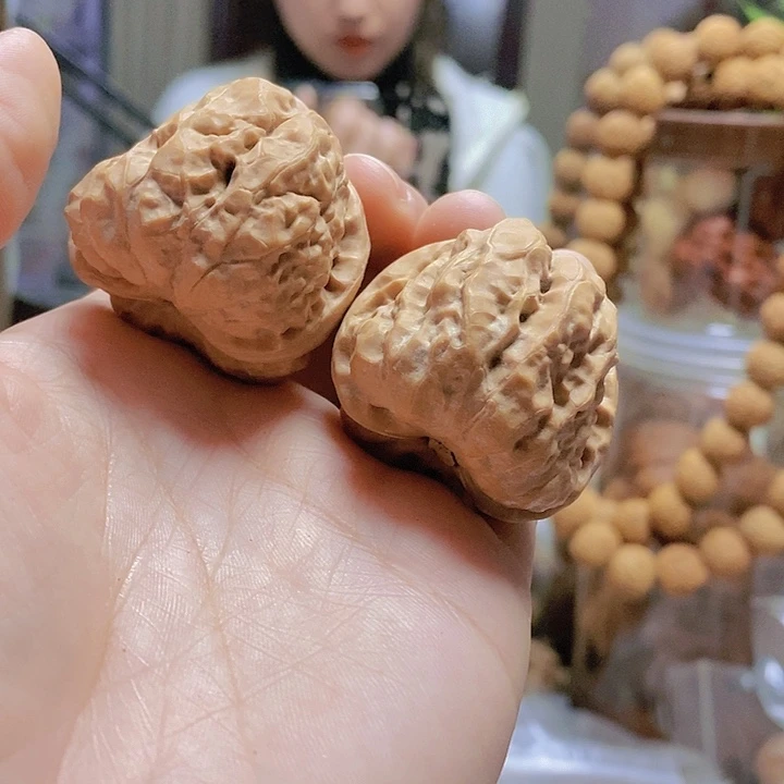 【闪购商品】文玩核桃把件38蛤蟆头黄