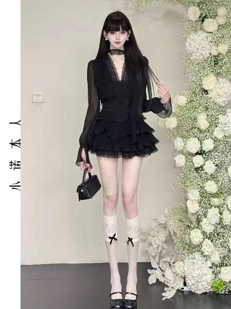 时尚套装ins夏季连衣裙背心短款显瘦百褶上衣T25432+Y25636套装