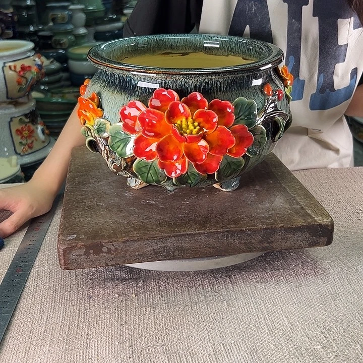 泳坤堂石湾盆陶瓷
