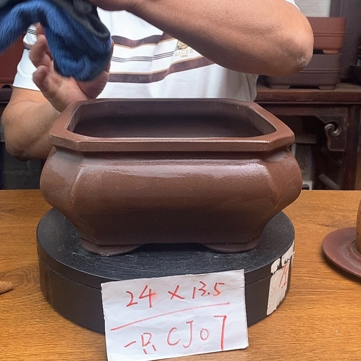 紫砂花盆货号一只CJ07