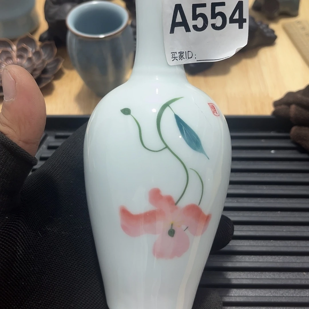 瓷片茶摆件工艺品摆件666