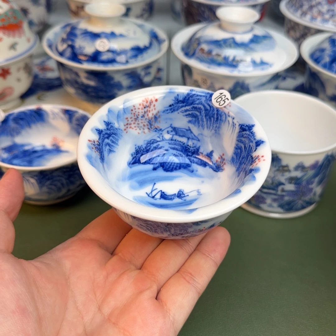 彦祖纯手工手绘茶具165