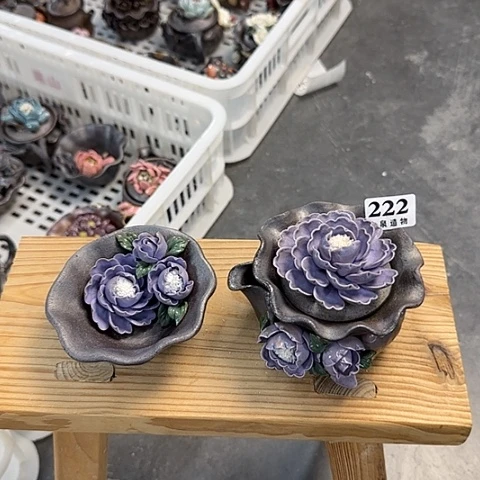 瓷片柴烧柴烧柴烧222一套