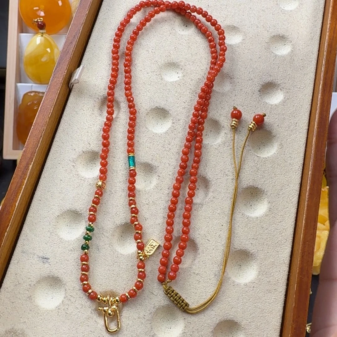 南红玛瑙未镶嵌颈饰南红