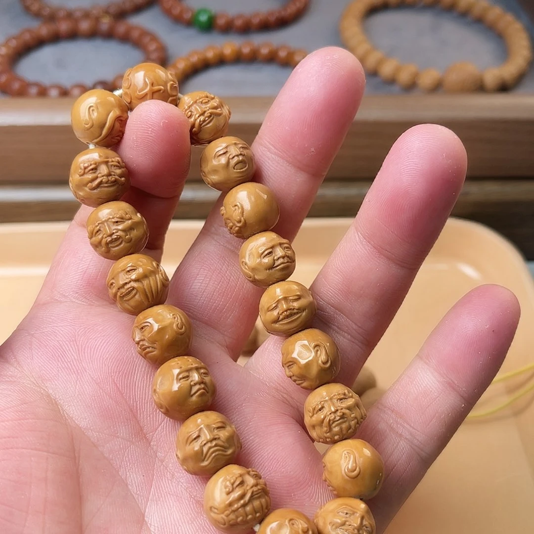 吊坠猴头核桃手工18罗汉