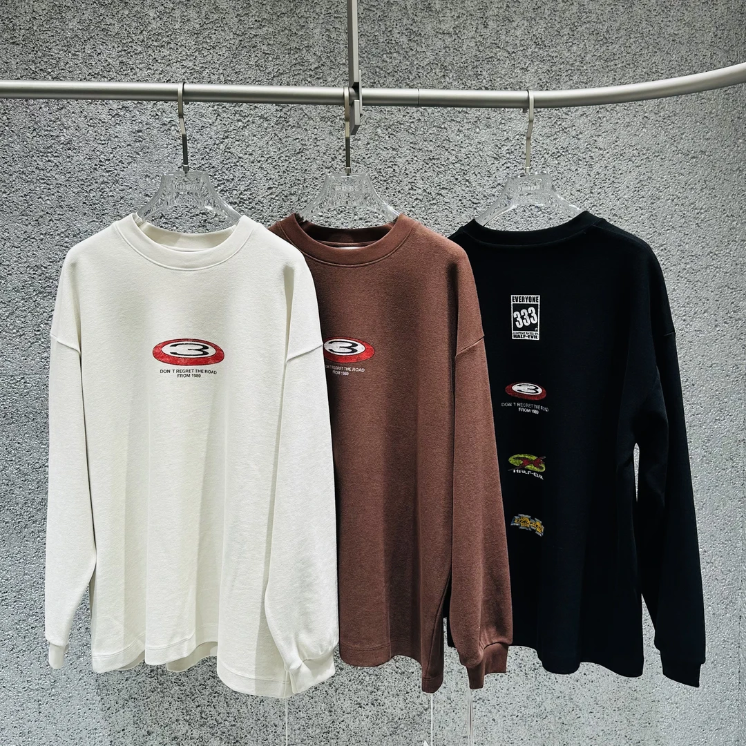 3100  潮牌男女同款圆领高奢打底衫卫衣 W246-70071