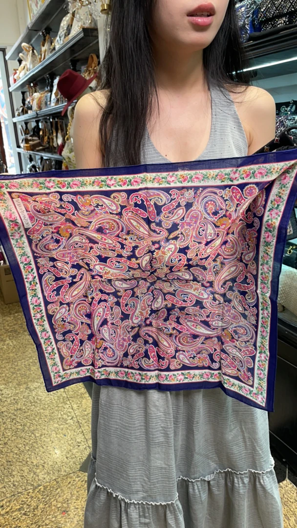 95新 YSL/圣罗兰 夏七中古/丝巾