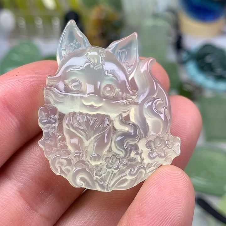 蛇纹石玉挂坠未镶嵌爱****白