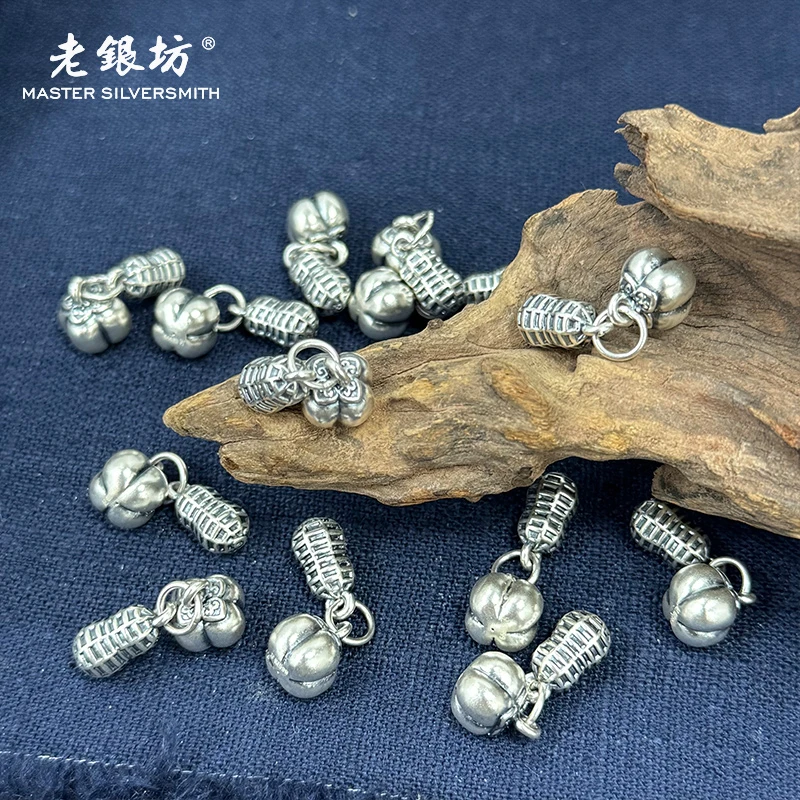 足银银制品 柿子花生提溜890250