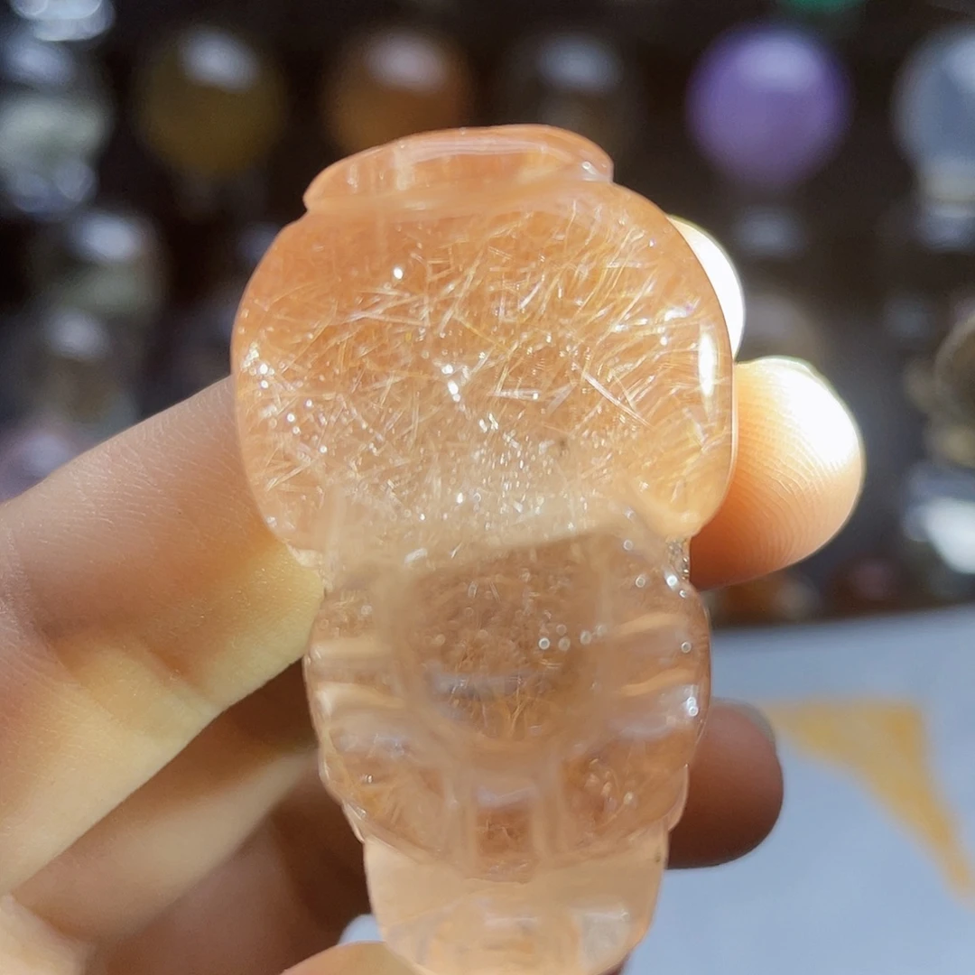 水晶珠宝半成品未镶嵌天然兔毛